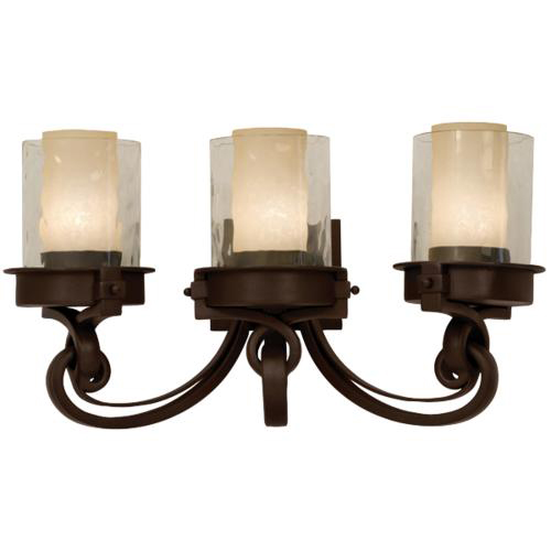 C118-5753SZ By Kalco Lighting-Newport Collection Satin Bronze Finish 3-Lt. Bath