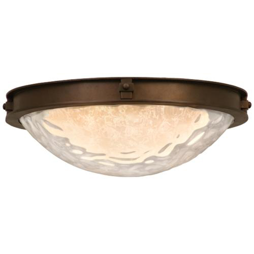 C118-5756SZ By Kalco Lighting-Newport Collection Satin Bronze Finish 2-Lt. Energy-Saving Flush Mount