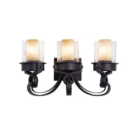 C118-5767SZ By Kalco Lighting-Newport Collection Satin Bronze Finish 3-Lt. Bath