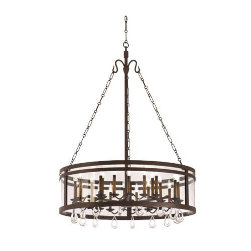 C118-5799BZ By Kalco Lighting-Morris Collection Bronze Finish 24-Lt. Chandelier