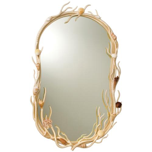 C118-6070CR By Kalco Lighting-Atlantis Collection Coral Finish Mirror