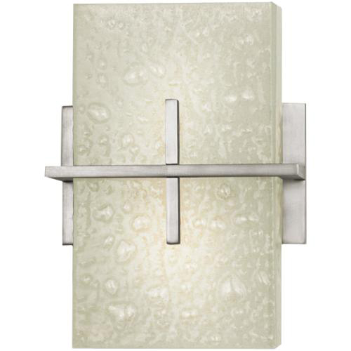 C118-6085FSN/CLEAR By Kalco Lighting-Stratus Collection Satin Nickel Finish Energy-Saving Ada Wall Sconce