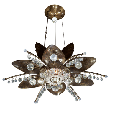 C118-6205CB By Kalco Lighting-Stargazer Collection Chemical Bronze Finish Semi-Flush