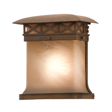 C118-9020WT By Kalco Lighting-Craftsman Collection Walnut Finish Large Porch Light
