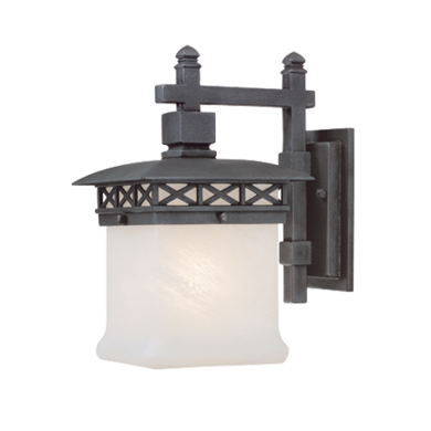 C118-9021IO By Kalco Lighting-Craftsman Collection Iron Ore Finish Small Wall Bracket