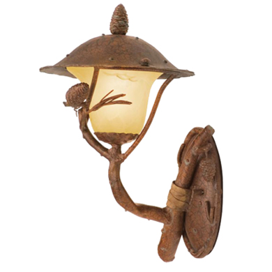 C118-9161PD By Kalco Lighting-Ponderosa Collection Ponderosa Finish Small Wall Bracket