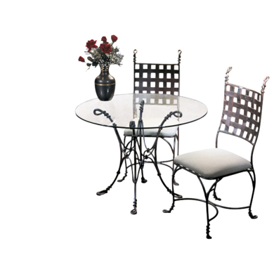 C118-F300BA By Kalco Lighting-Vine Collection Bark Finish Dining Table