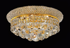 C121-1800F14G By Regency Lighting-Primo Collection Gold Finish 6 Lights Flush