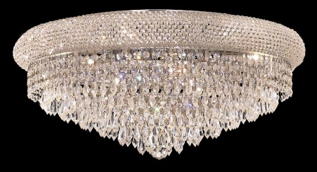 C121-1802F24C By Regency Lighting-Primo Collection Chrome Finish 12 Lights Flush