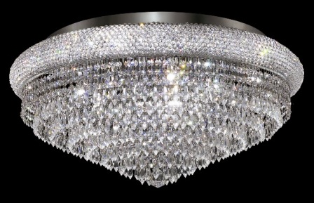C121-1802F28C By Regency Lighting-Primo Collection Chrome Finish 15 Lights Flush
