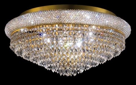 C121-1802F28G By Regency Lighting-Primo Collection Gold Finish 15 Lights Flush