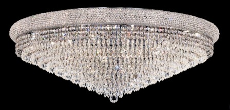 C121-1802F42C By Regency Lighting-Primo Collection Chrome Finish 30 Lights Flush