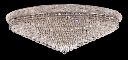 C121-1802F48C By Regency Lighting-Primo Collection Chrome Finish 33 Lights Flush