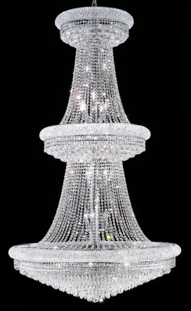 C121-1802G42C By Regency Lighting-Primo Collection Chrome Finish 38 Lights Chandelier