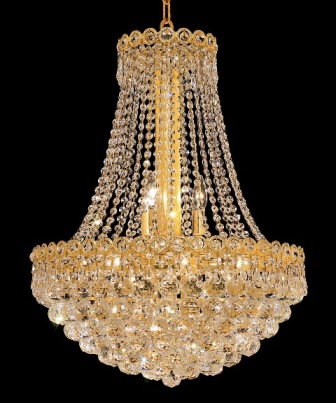 C121-1901D20G By Regency Lighting-Century Collection Gold Finish 12 Lights Chandelier
