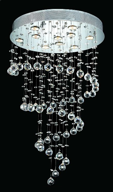 C121-2024D24CBy Regency Lighting - Galaxy Collection Polished Chrome Finish Chandeleir