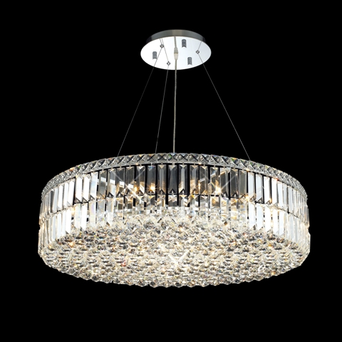 C121-2030D32CBy Regency Lighting - Maxim Collection Polished Chrome Finish Chandeleir