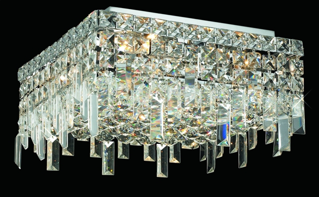 C121-2033F12CBy Regency Lighting - Maxim Collection Polished Chrome Finish Chandeleir