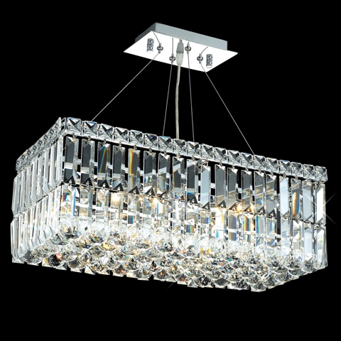 C121-2034D20CBy Regency Lighting - Maxim Collection Polished Chrome Finish Chandelier