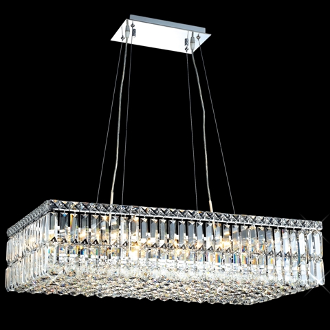 C121-2034D32CBy Regency Lighting - Maxim Collection Polished Chrome Finish Chandelier