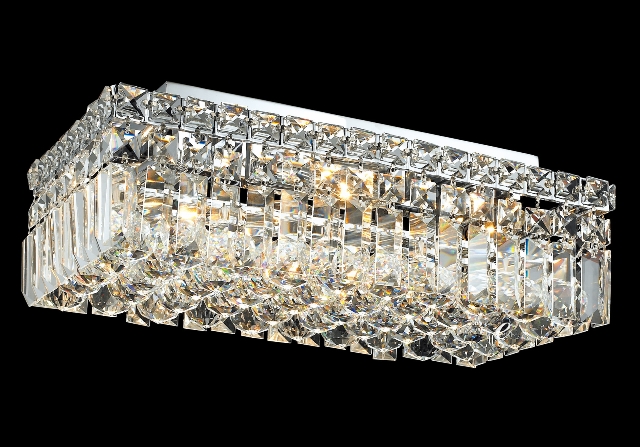 C121-2034F16CBy Regency Lighting - Maxim Collection Polished Chrome Finish Flush Semi-Flush Lighting