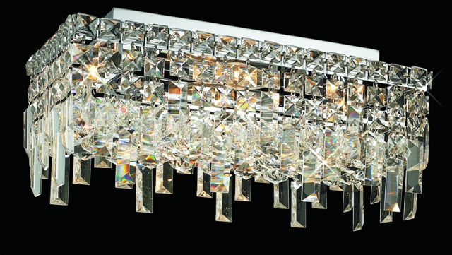 C121-2035F16CBy Regency Lighting - Maxim Collection Polished Chrome Finish Flush Semi-Flush Lighting