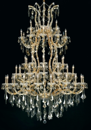 C121-2800G54G-GT By Regency Lighting-Maria Theresa Collection Gold Finish 61 Lights Chandelier