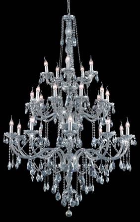 C121-7925G43SS-SS By Regency Lighting-Verona Collection Silver Shade Finish 25 Lights Chandelier