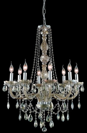 C121-7958D28GT-GT By Regency Lighting-Verona Collection Golden Teak Finish 8 Lights Chandelier