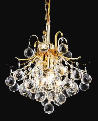 C121-8000D12G By Regency Lighting-Toureg Collection Gold Finish 3 Lights Chandelier