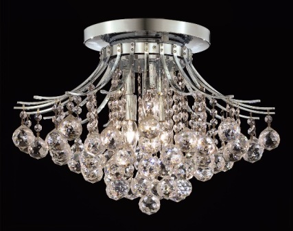 C121-8000F19C By Regency Lighting-Toureg Collection Chrome Finish 6 Lights Flush