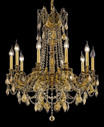 C121-9210D28FG-GT By Regency Lighting-Rosalia Collection French Gold Finish 10 Lights Chandelier