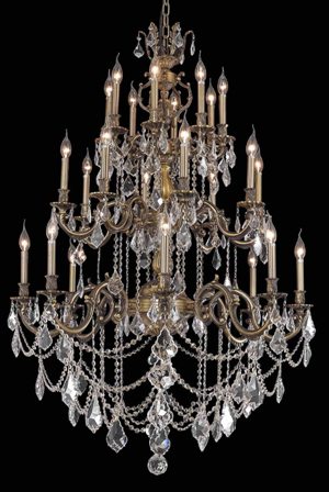 C121-9524G38AB By Regency Lighting-Marseille Collection Antique Bronze Finish 24 Lights Chandelier