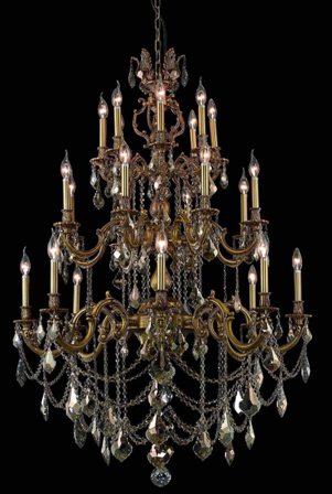 C121-9524G38FG By Regency Lighting-Marseille Collection French Gold Finish 24 Lights Chandelier