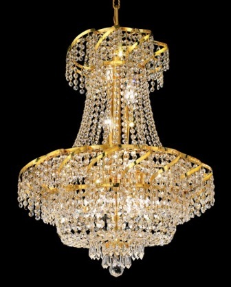C121-ECA2D22G By Regency Lighting-Belenus Collection Gold Finish 11 Light Chandelier
