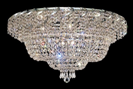 C121-ECA2F30C By Regency Lighting-Belenus Collection Chrome Finish 21 Lights Flush