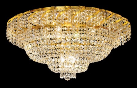 C121-ECA2F30G By Regency Lighting-Belenus Collection Gold Finish 21 Lights Flush