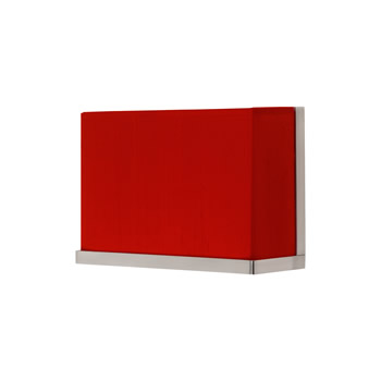 C123-RS-4038 By Lights Up-Rex Collection Red Dupioni Silk Finish 1 Lt Sconces