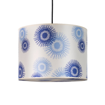 C123-RS-9204 By Lights Up-Meridian Collection Blue Cornflower Finish 2 Lt Ceiling Lamps