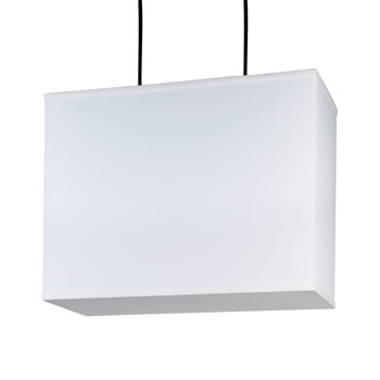 C123-RS-9215 By Lights Up-Rex Collection White Linen Finish 2 Lt Ceiling Lamps
