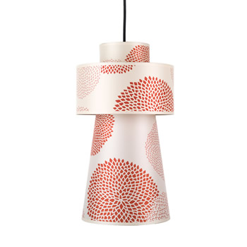C123-RS-9309 By Lights Up-Lucy Collection Red Mumm Finish Ceiling Lamps