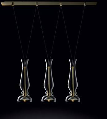 C129-6008500705 By Modiss-Balbina Lisa Collection Satin Gold Finish Triple Suspension