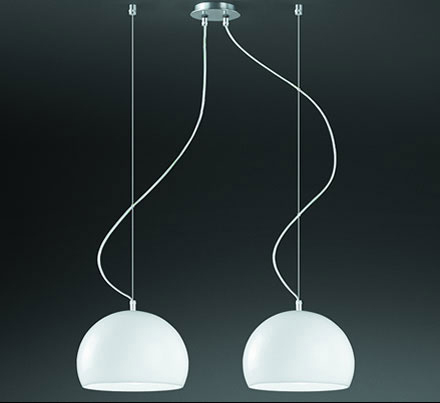 C129-600210201 By Modiss-Joe Collection White Finish Single Suspension