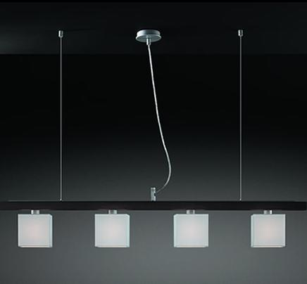 C129-600312601 By Modiss-Maria Collection White Finish Quadruple Suspension