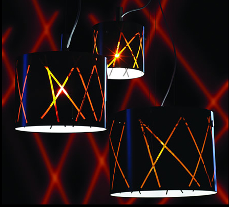 C129-601114311 By Modiss-Raisa Collection Black Finish Triple Suspension