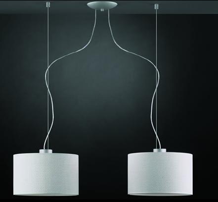 C129-600540701 By Modiss-Tao Collection White Finish Double Suspension