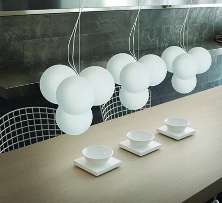 C129-600590801 By Modiss-Tybo Collection White Finish Triple Suspension