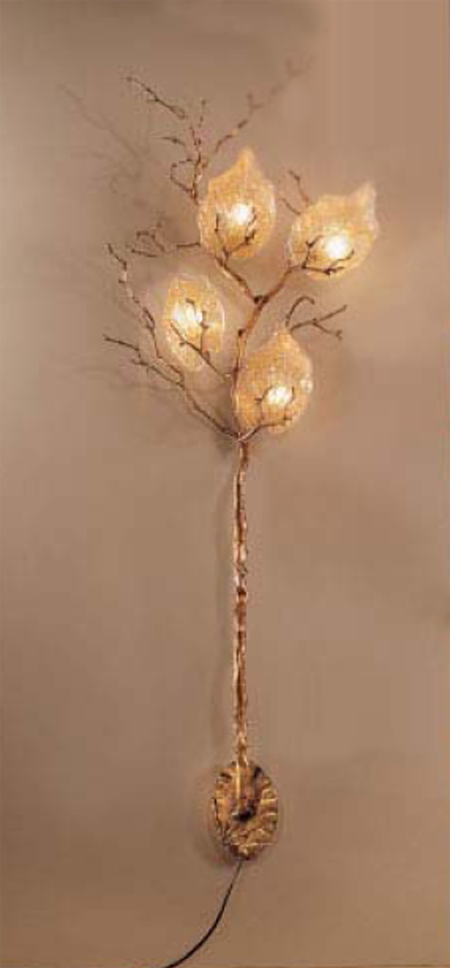 C135-10014-NBZ Autumn Leaves Collection Natural Bronze Finish Fixture By Classic Lighting