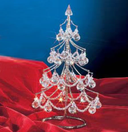 C135-1003-CLR Mini Crystal Trees Collection Clear Cut Balls Finish Fixture By Classic Lighting