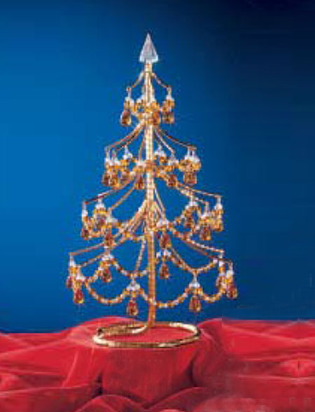 C135-1004-GAM Mini Crystal Trees Collection Grape Amber Finish Fixture By Classic Lighting